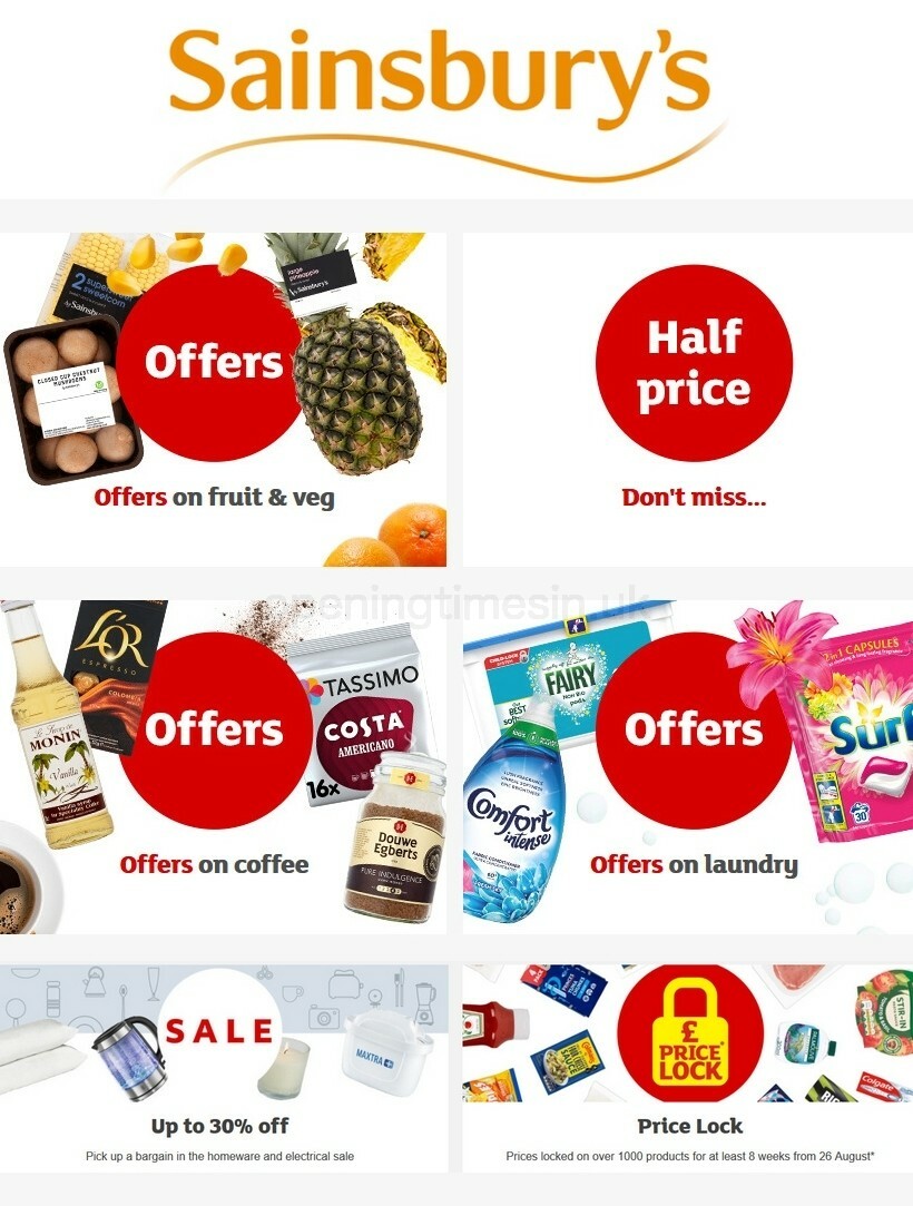 Sainsbury's Offers from 28 August