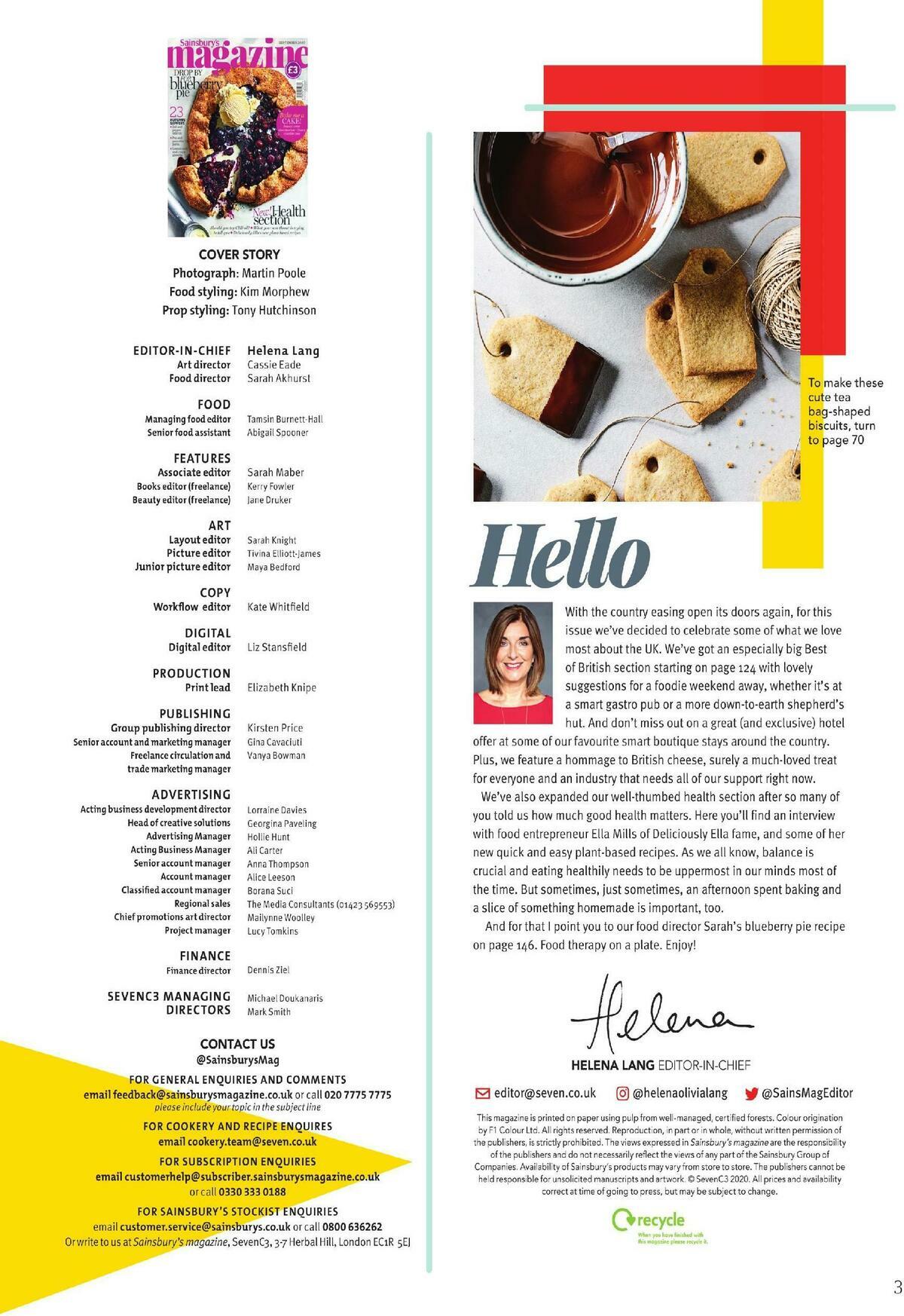 Sainsbury's Magazine September Offers from 1 September