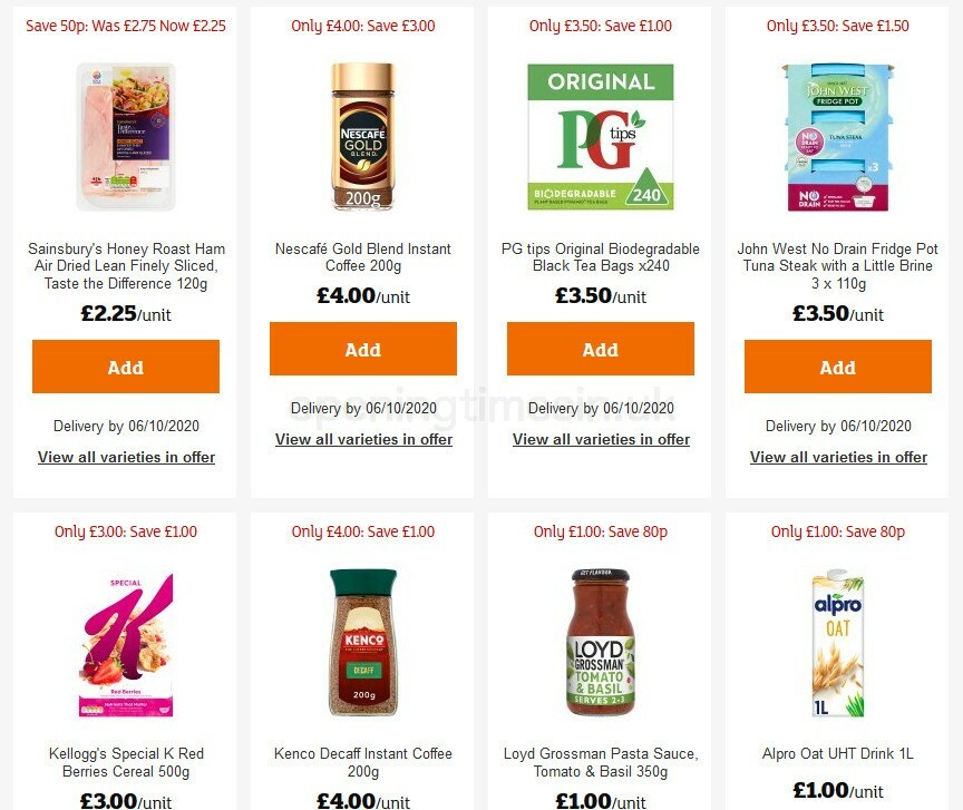 Sainsbury's Offers from 18 September