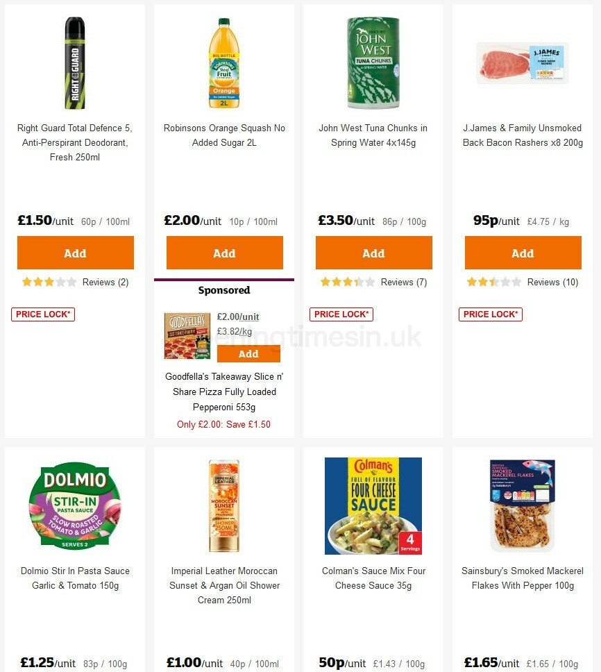 Sainsbury's Offers from 2 October