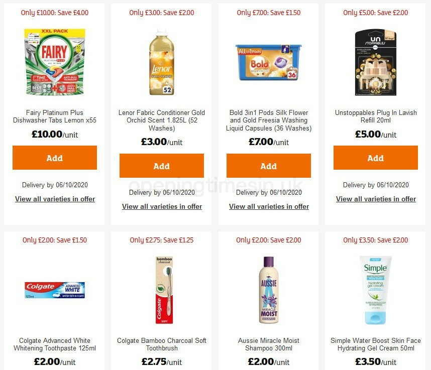 Sainsbury's Offers from 2 October
