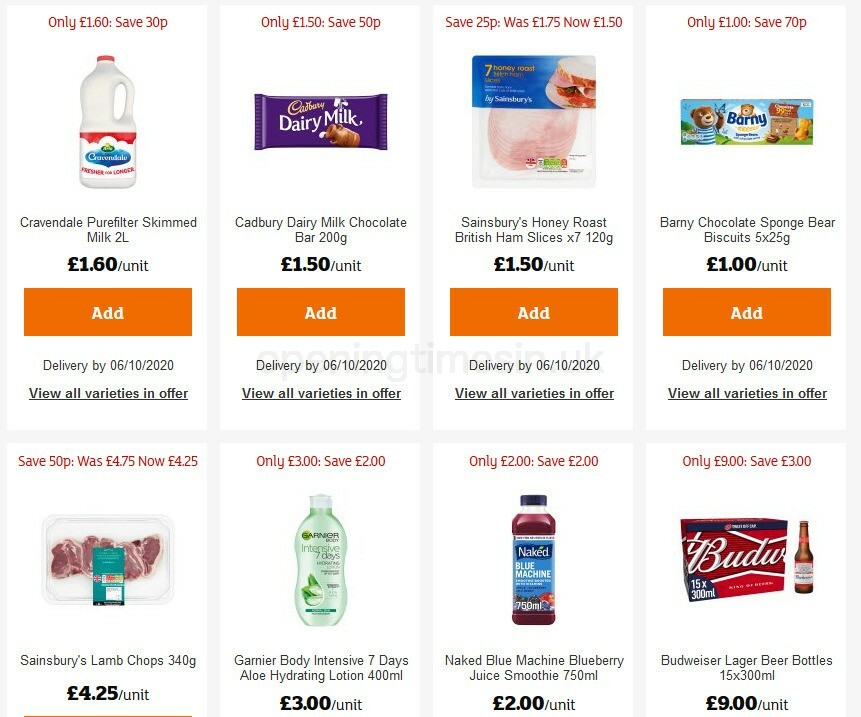 Sainsbury's Offers from 2 October