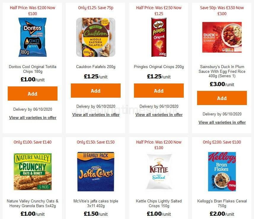 Sainsbury's Offers from 2 October