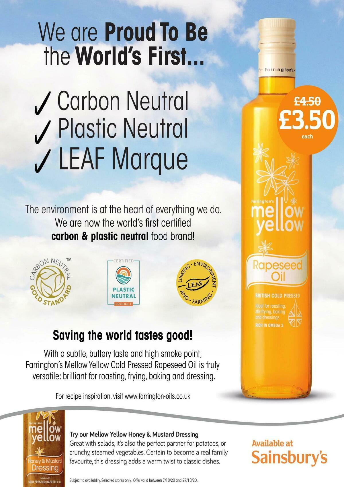 Sainsbury's Magazine October Offers from 1 October