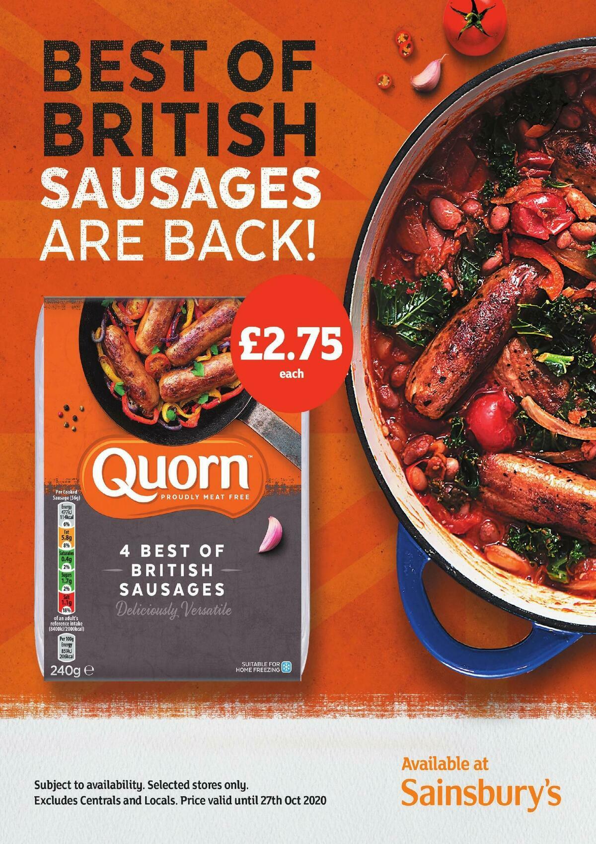 Sainsbury's Magazine October Offers from 1 October