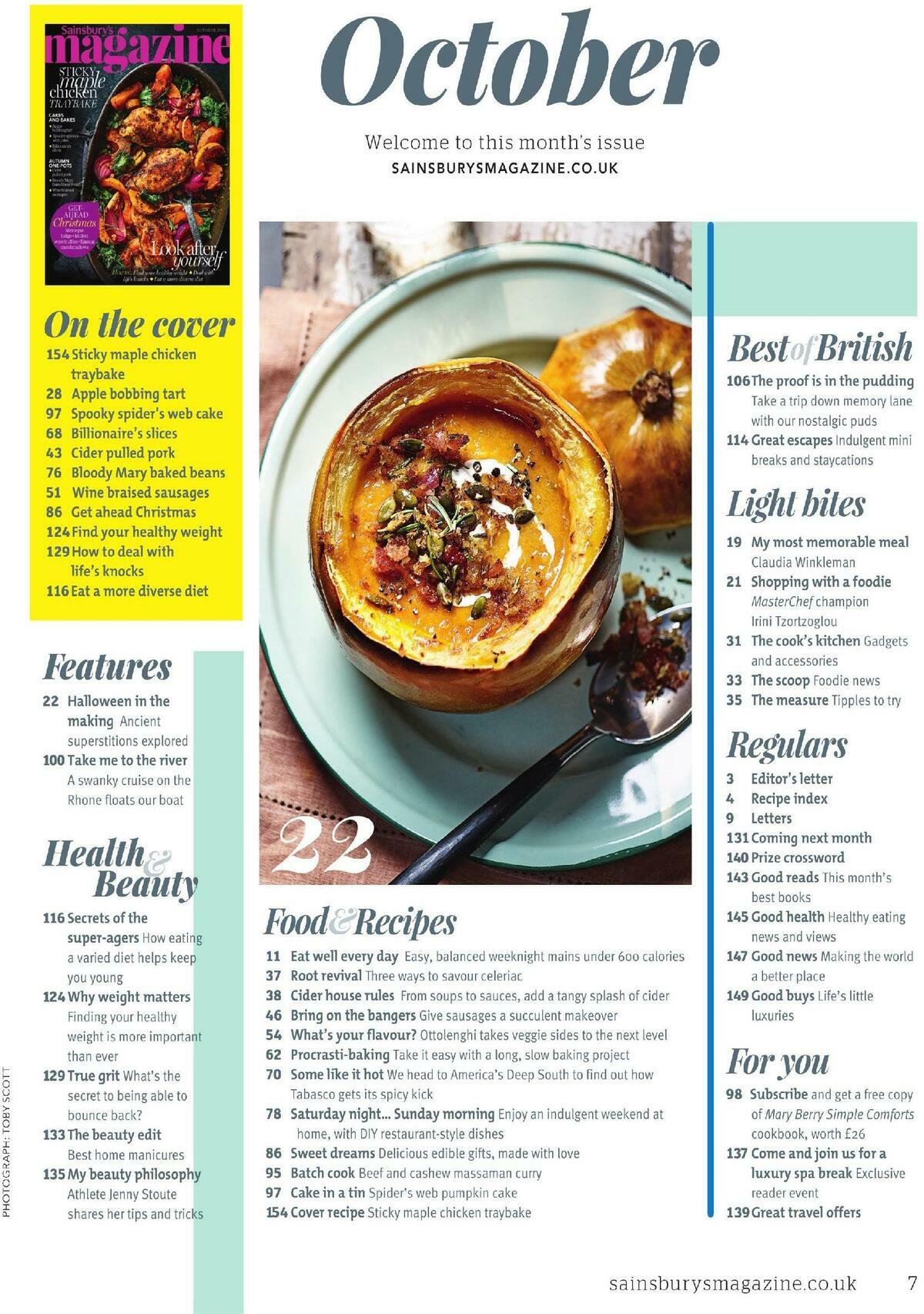 Sainsbury's Magazine October Offers from 1 October