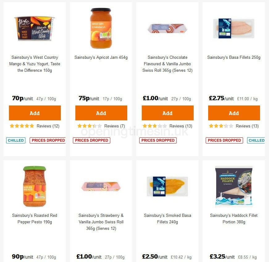 Sainsbury's Offers from 9 October