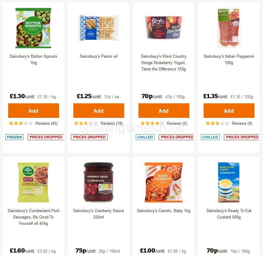 Sainsbury's Offers from 15 October