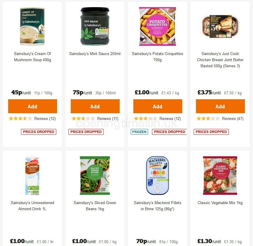 Sainsbury's Offers from 15 October