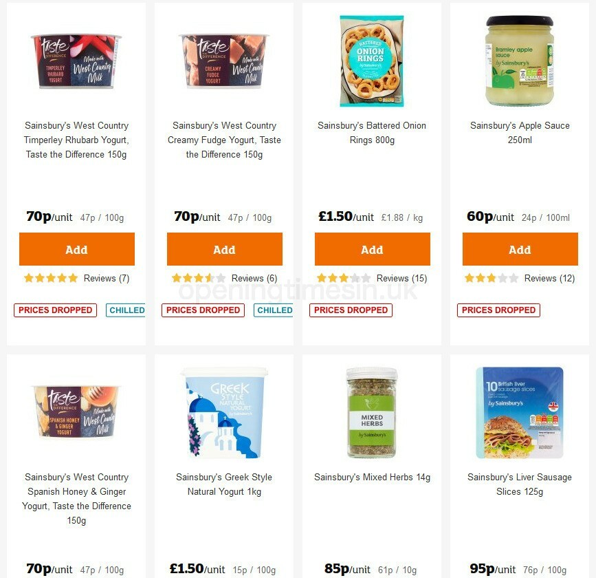 Sainsbury's Offers from 15 October
