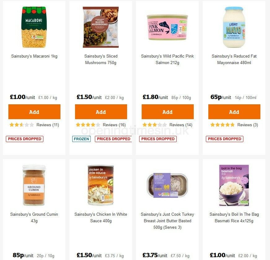Sainsbury's Offers from 15 October