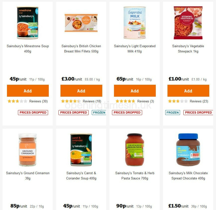 Sainsbury's Offers from 15 October