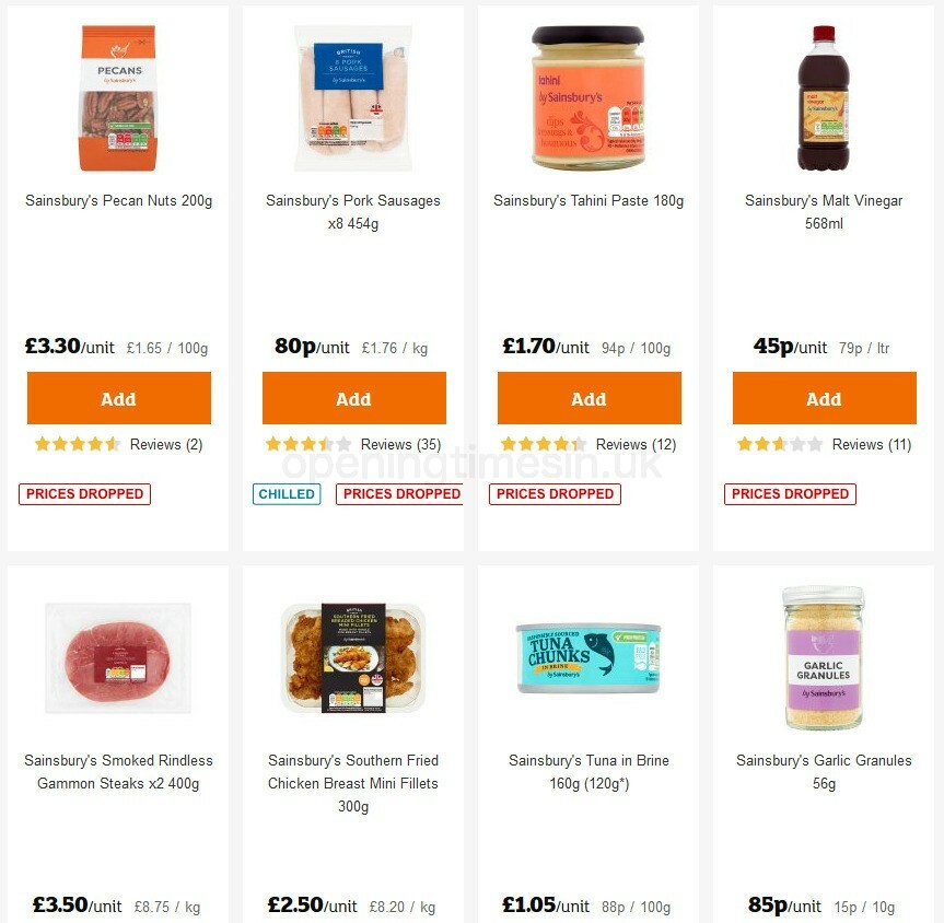 Sainsbury's Offers from 15 October