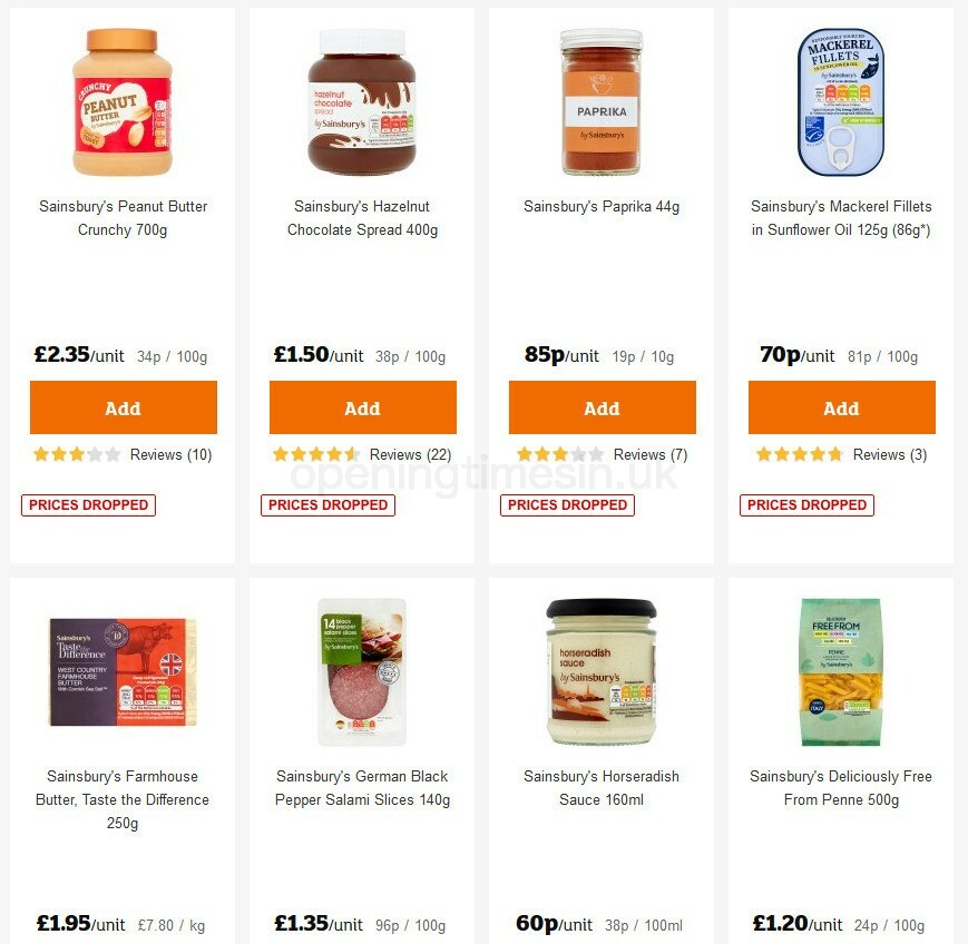 Sainsbury's Offers from 15 October