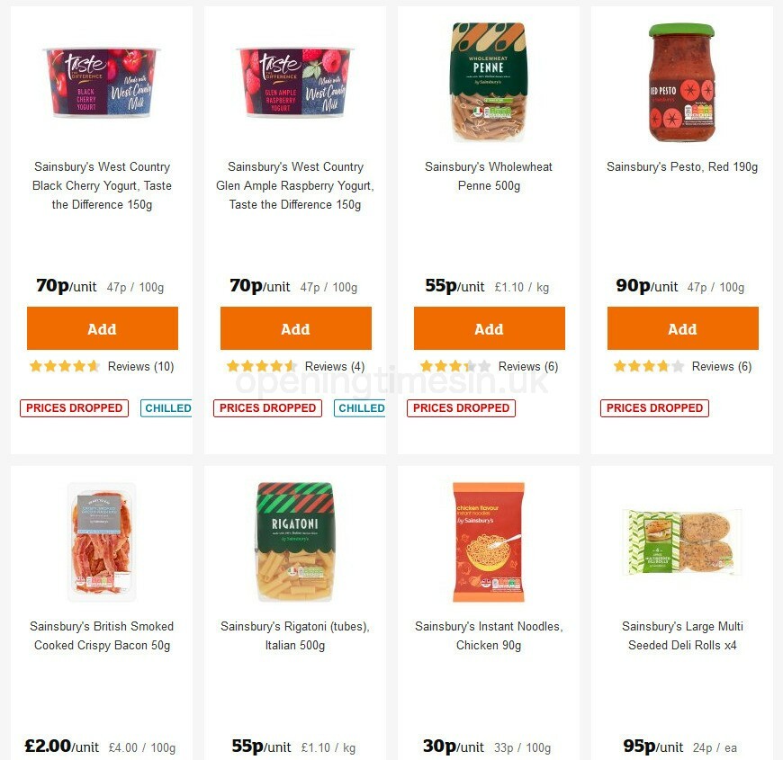 Sainsbury's Offers from 15 October