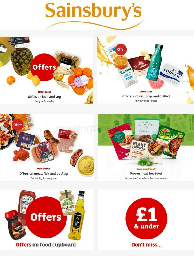 Sainsbury's Offers from 30 October