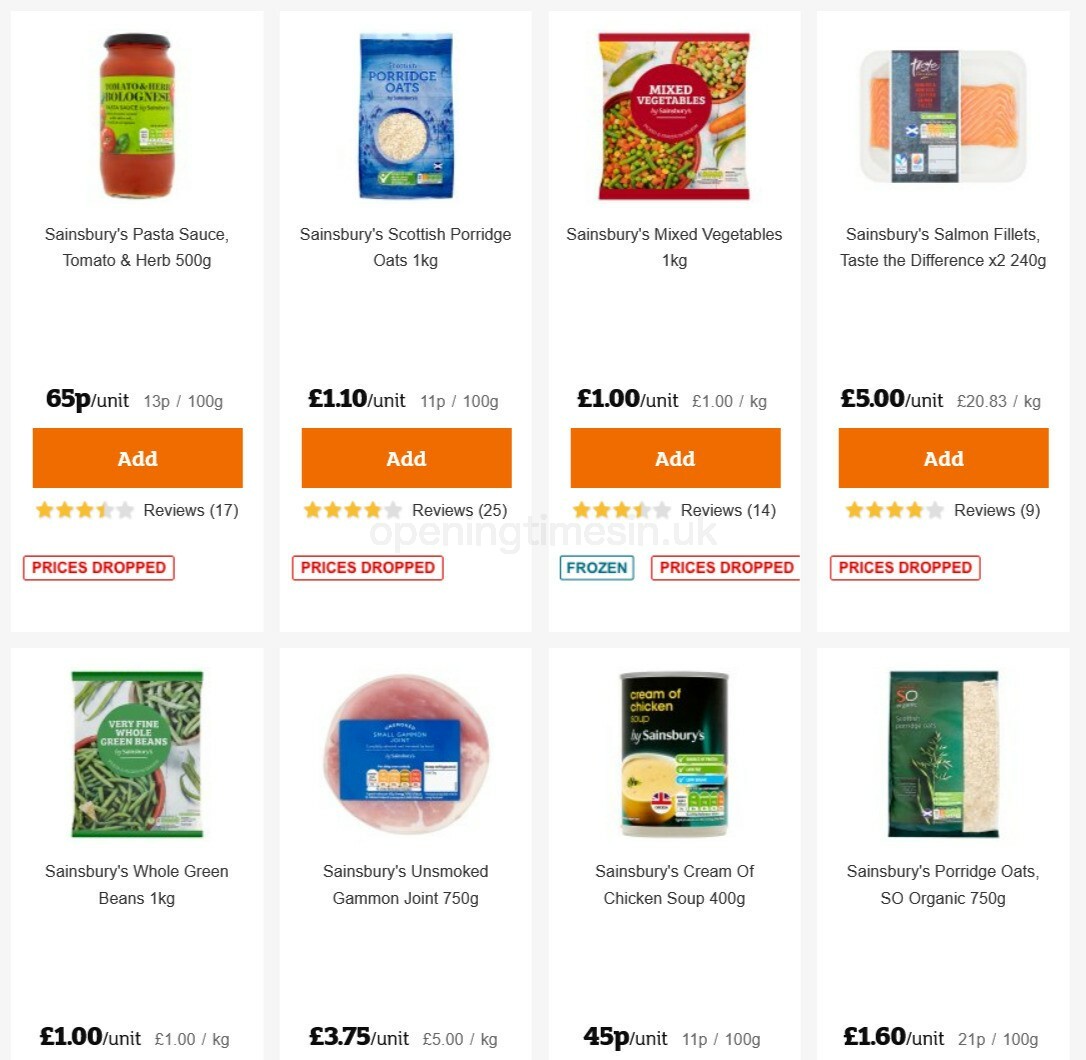 Sainsbury's Offers from 30 October