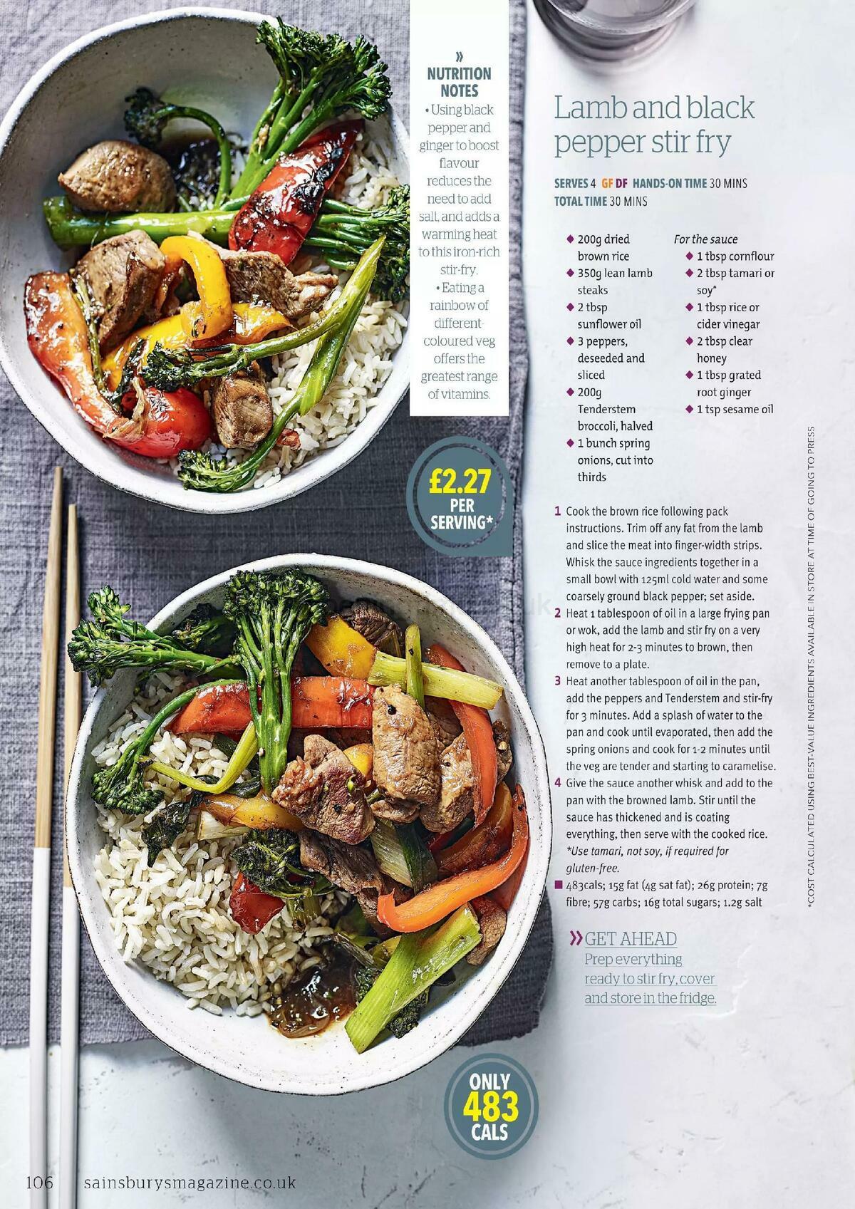 Sainsbury's Magazine November 2020 Offers from 1 November