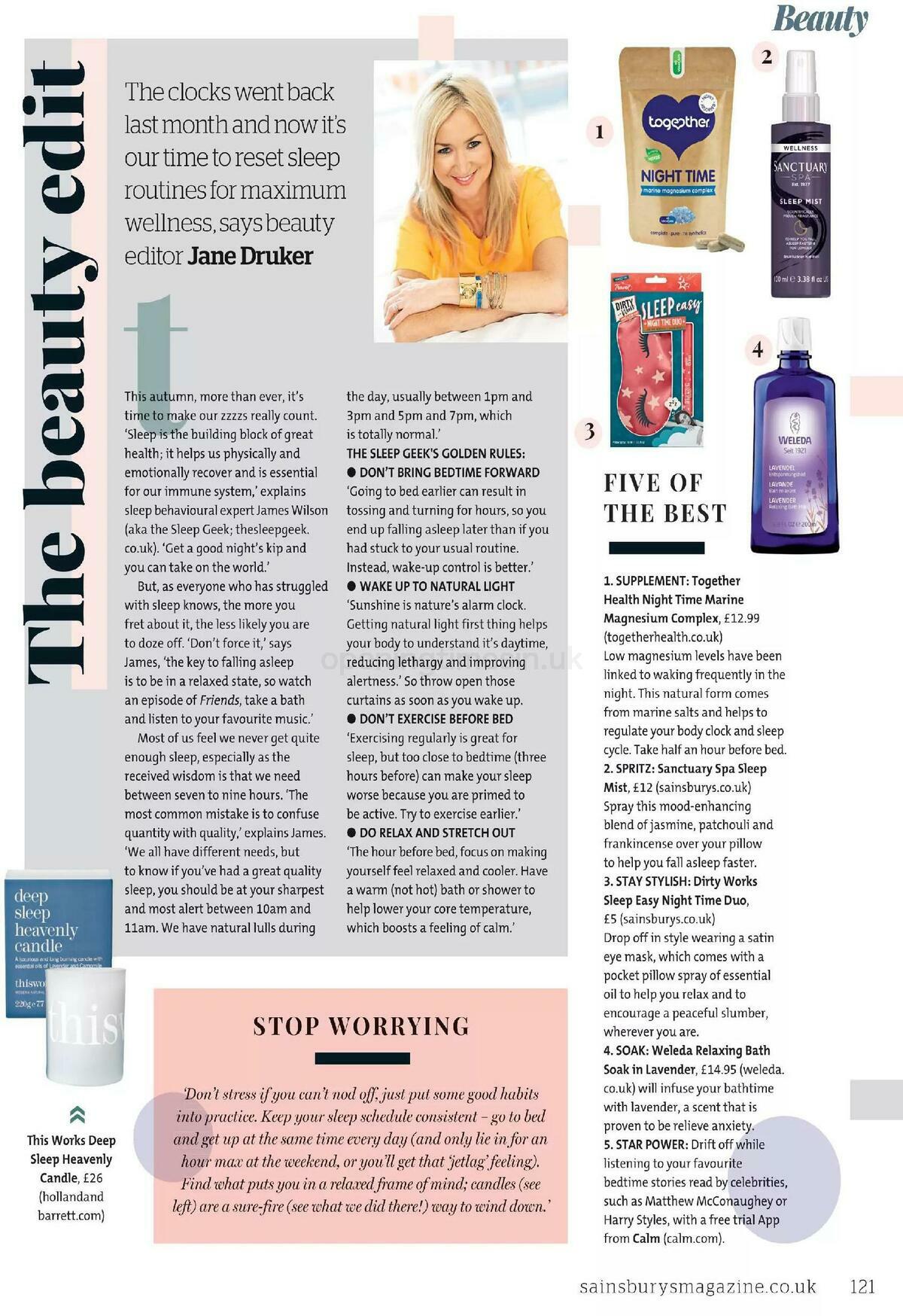 Sainsbury's Magazine November 2020 Offers from 1 November