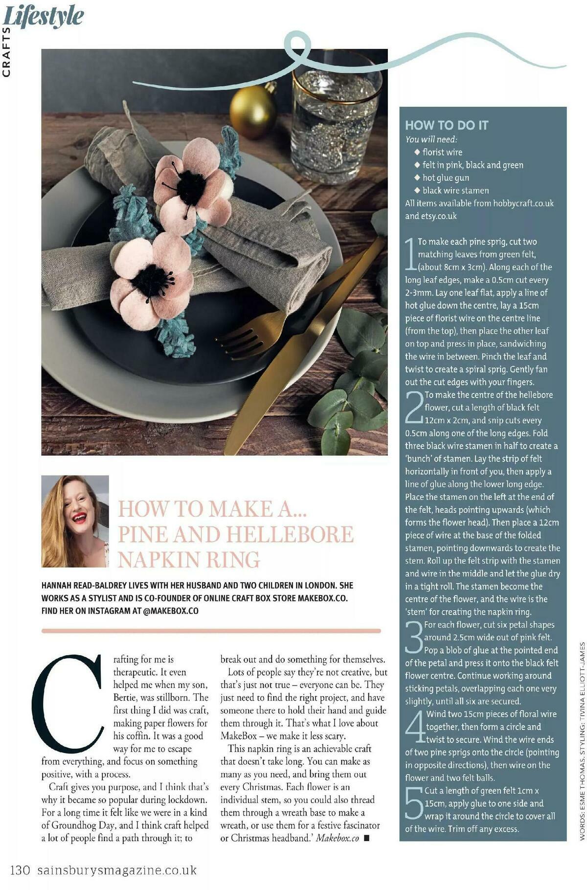 Sainsbury's Magazine November 2020 Offers from 1 November