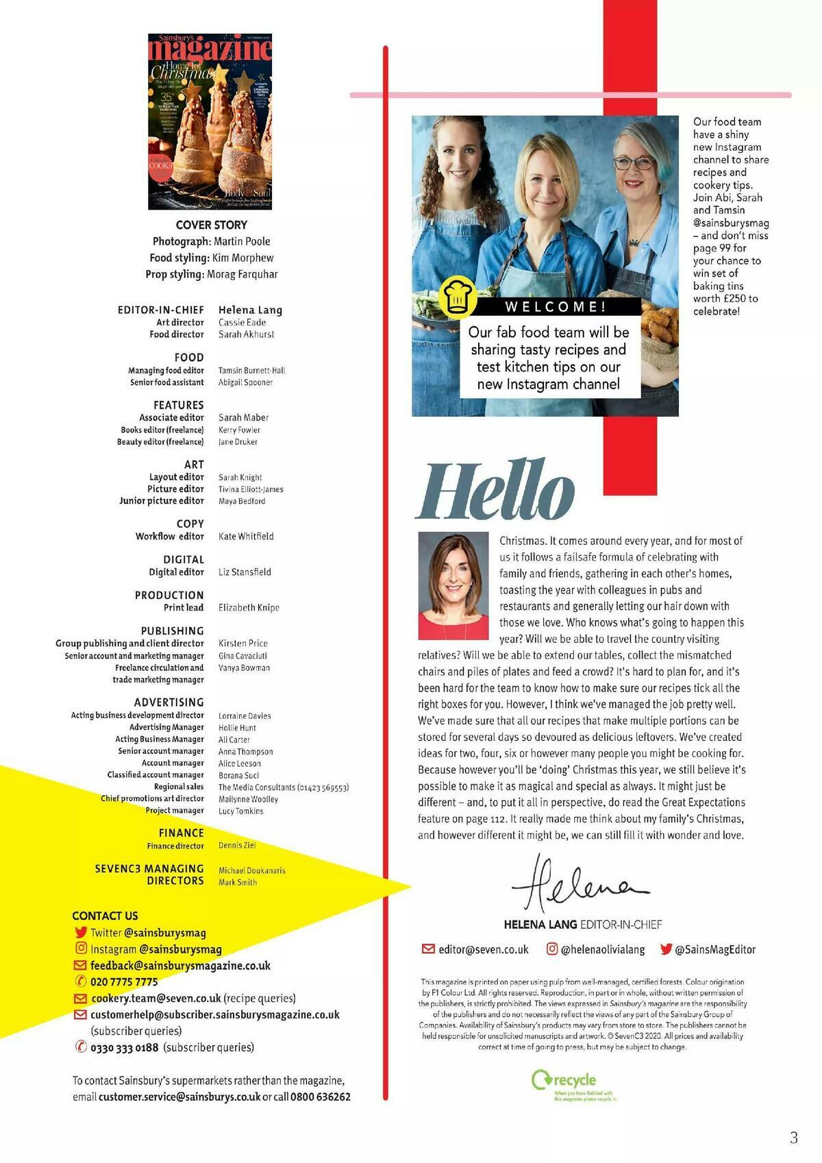 Sainsbury's Magazine November 2020 Offers from 1 November