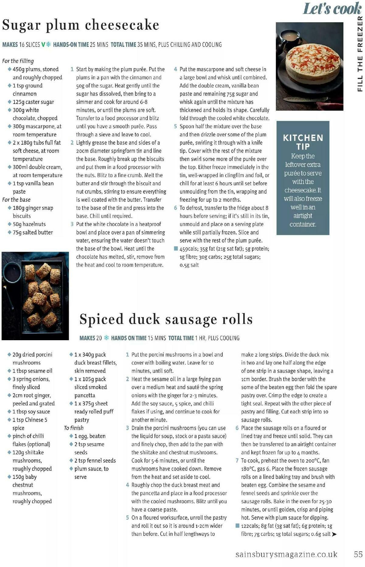 Sainsbury's Magazine November 2020 Offers from 1 November