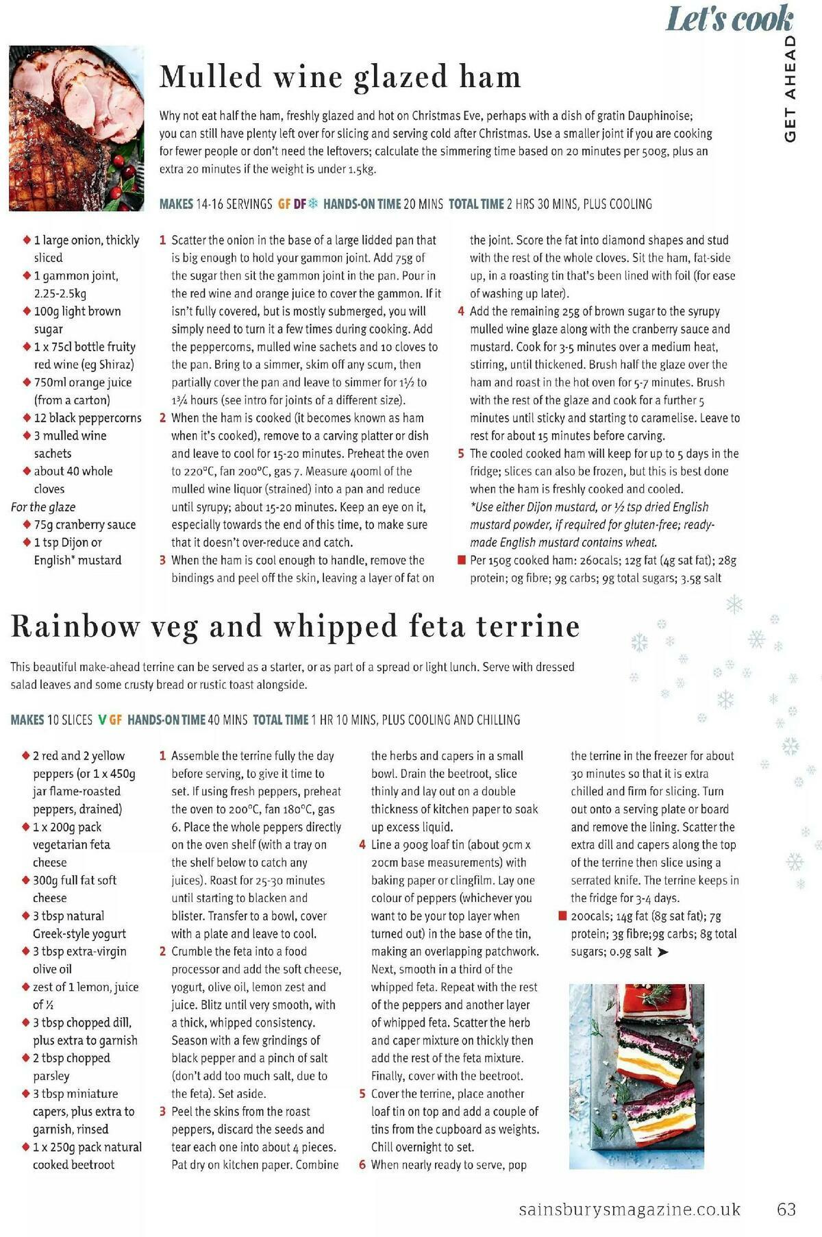 Sainsbury's Magazine November 2020 Offers from 1 November