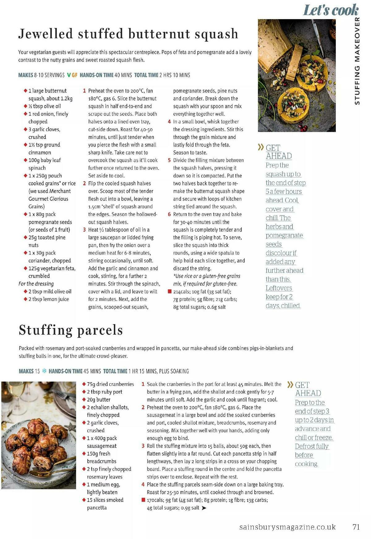 Sainsbury's Magazine November 2020 Offers from 1 November