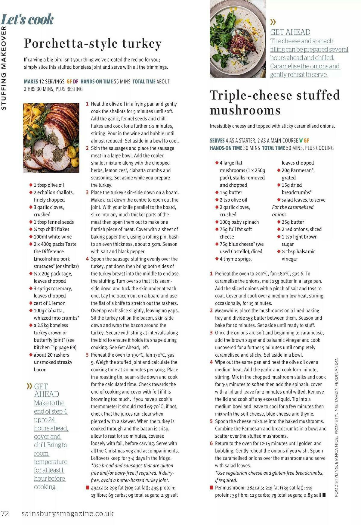 Sainsbury's Magazine November 2020 Offers from 1 November