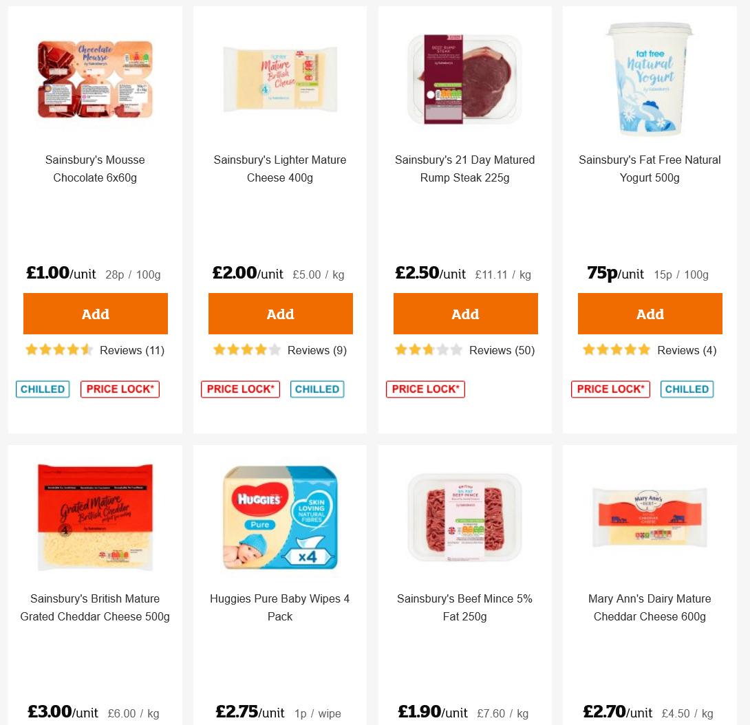 Sainsbury's Offers from 27 November