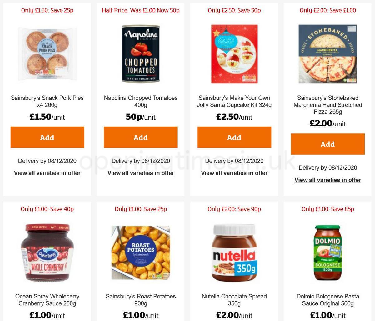 Sainsbury's Offers from 4 December