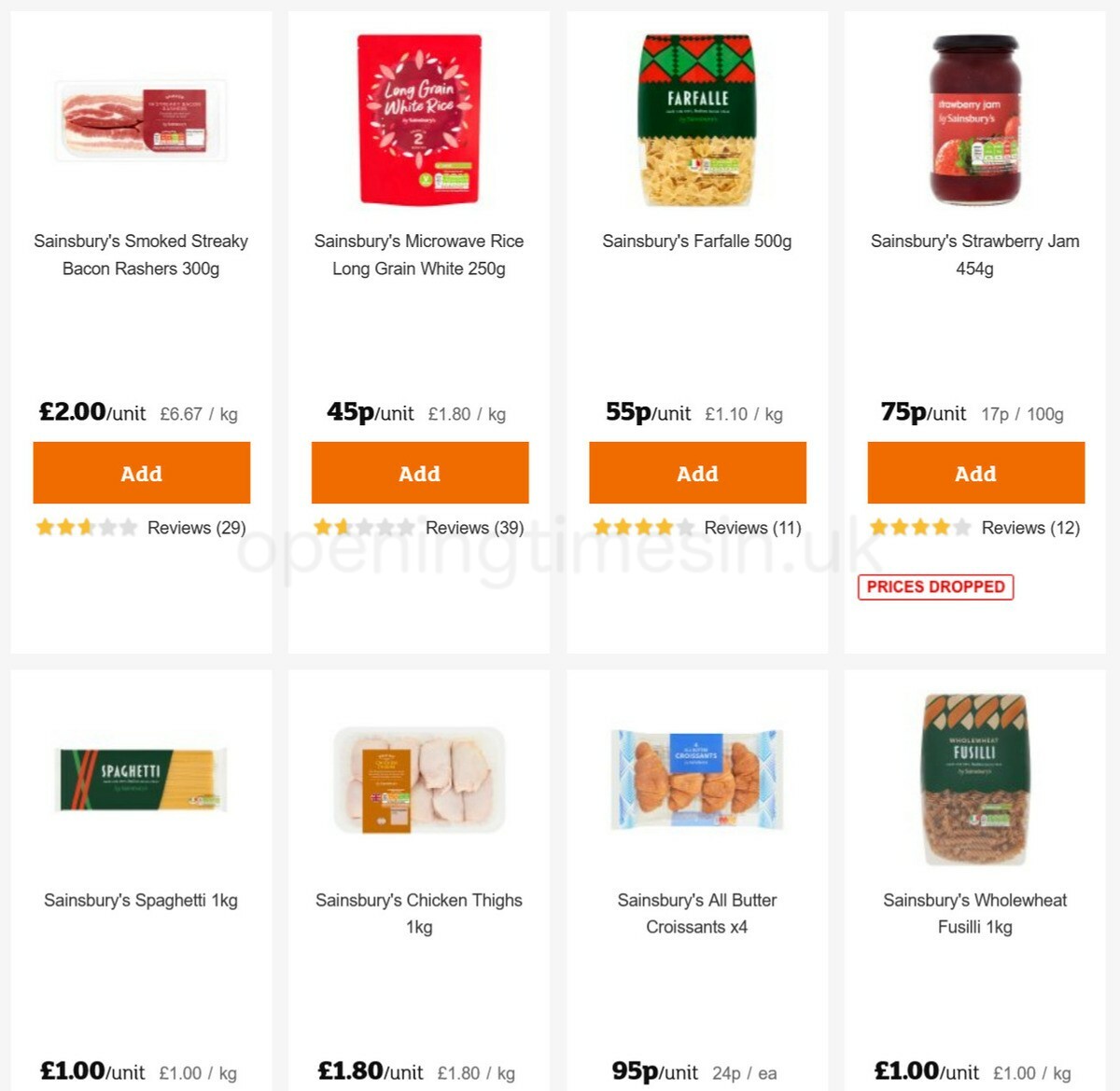 Sainsbury's Offers from 29 December
