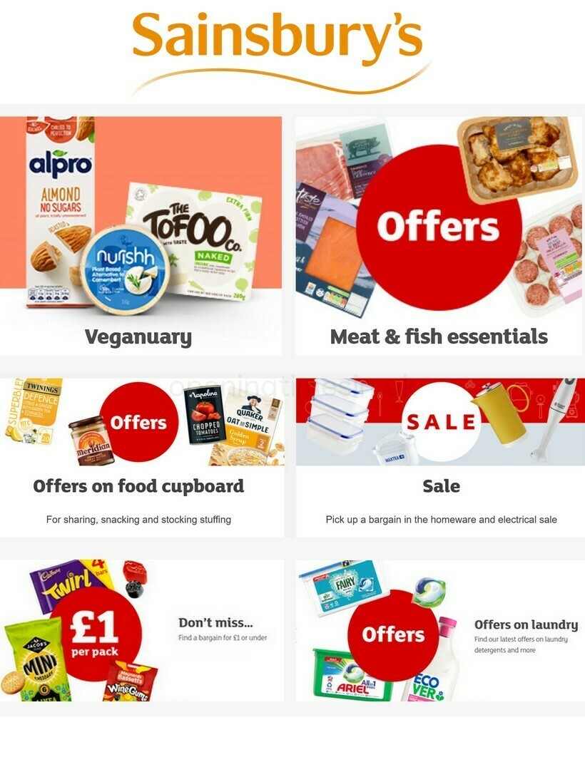 Sainsbury's Offers from 8 January