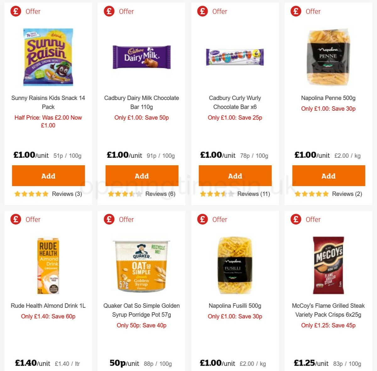 Sainsbury's Offers from 8 January