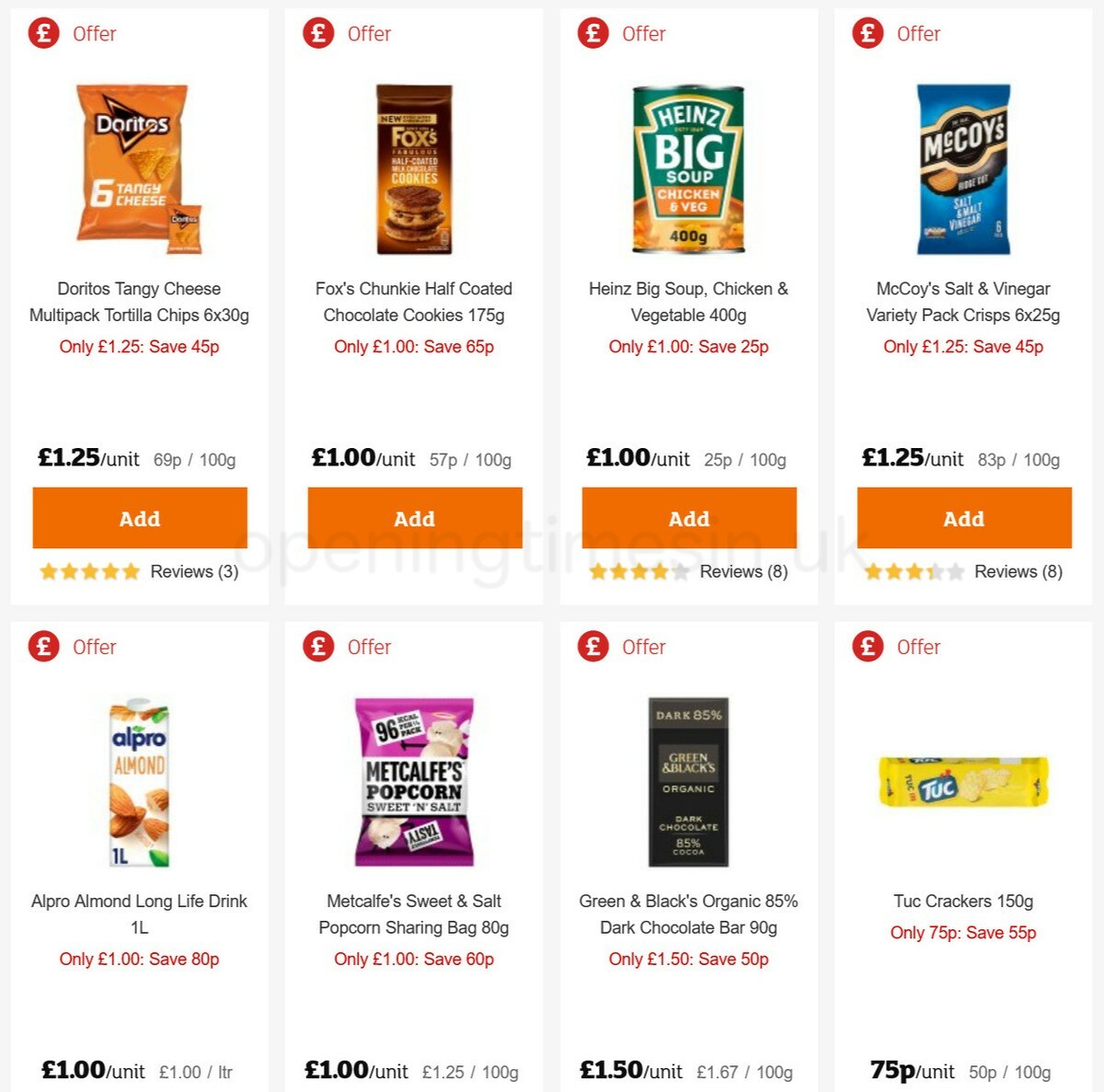 Sainsbury's Offers from 8 January