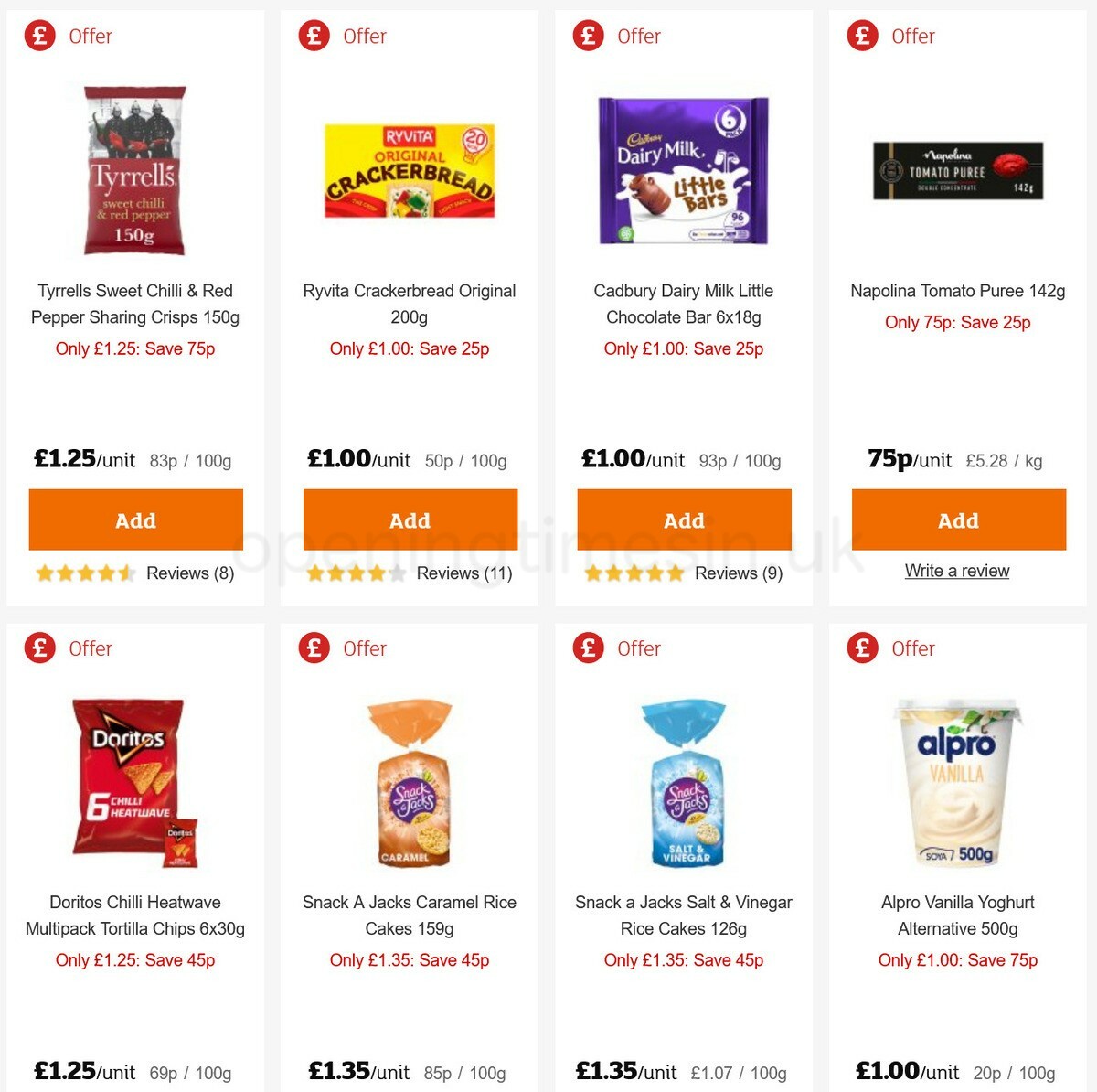 Sainsbury's Offers from 8 January