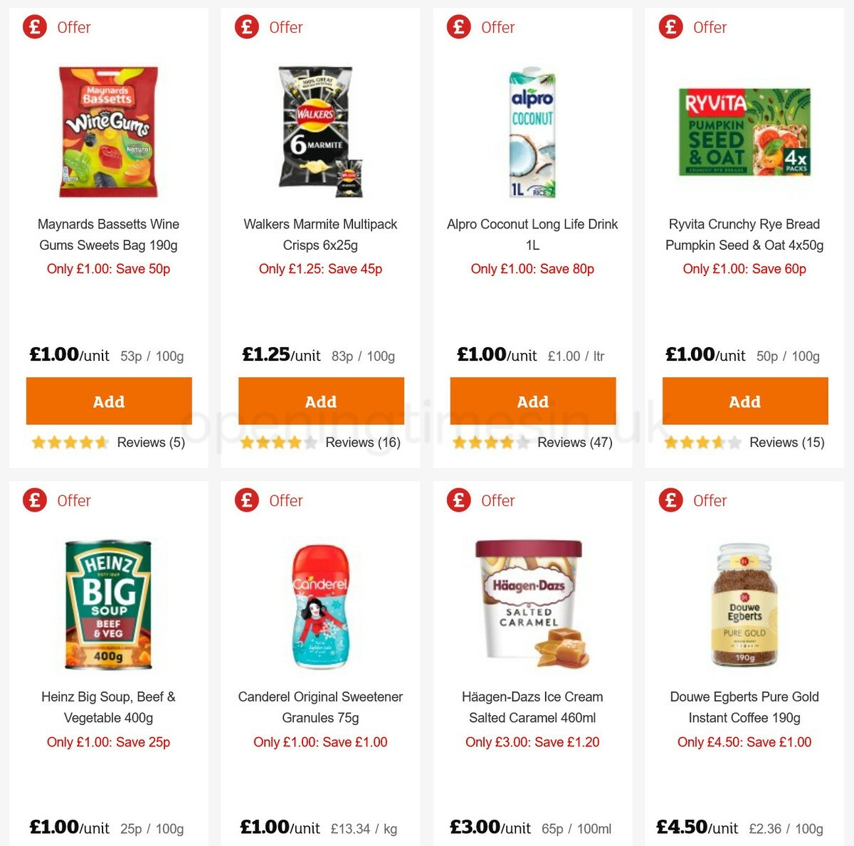 Sainsbury's Offers from 8 January
