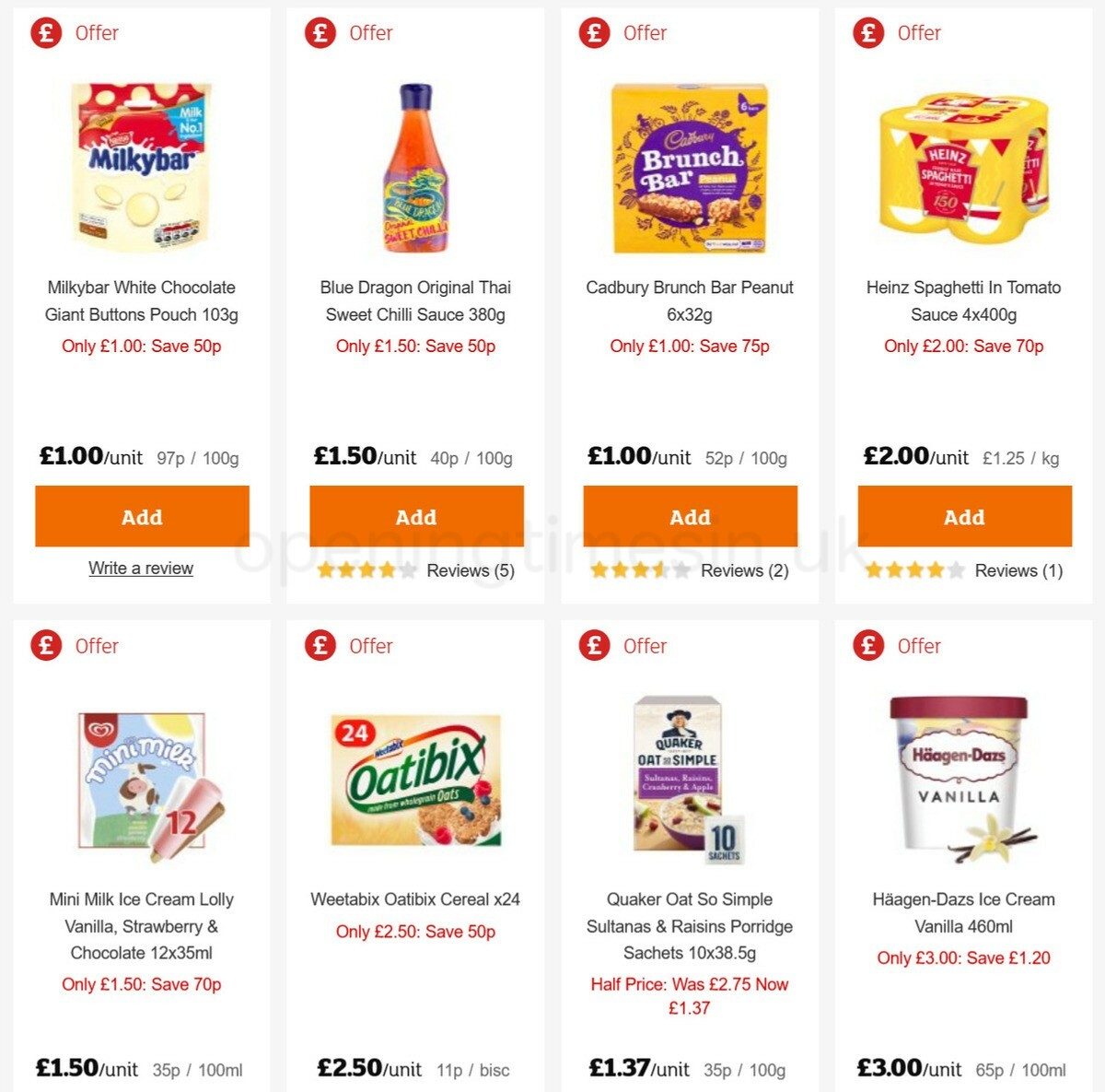 Sainsbury's Offers from 8 January