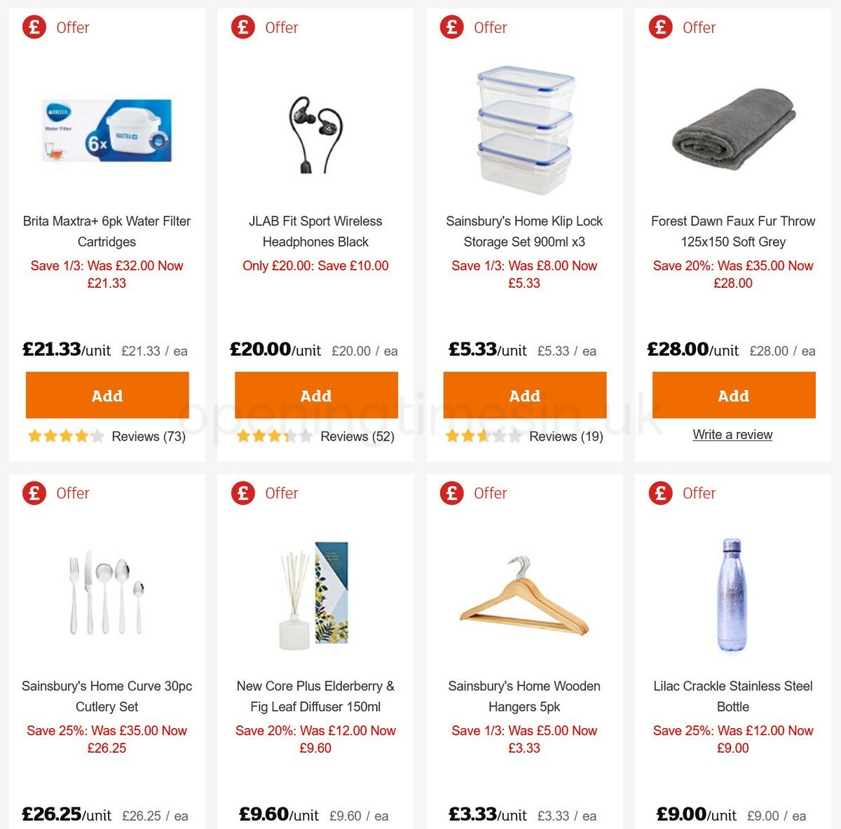 Sainsbury's Offers from 8 January