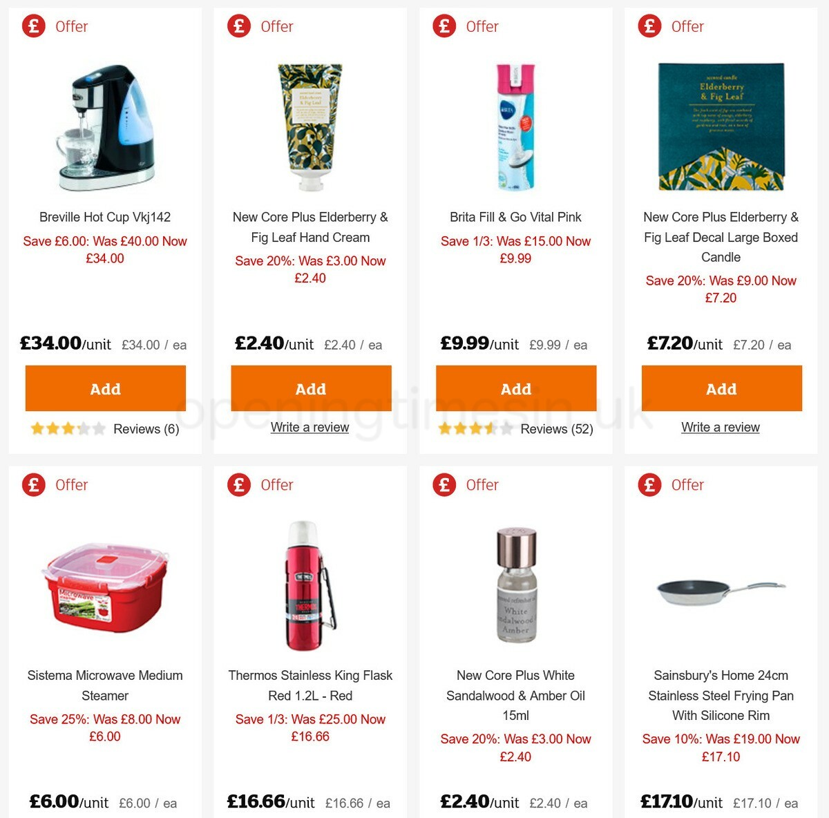 Sainsbury's Offers from 8 January