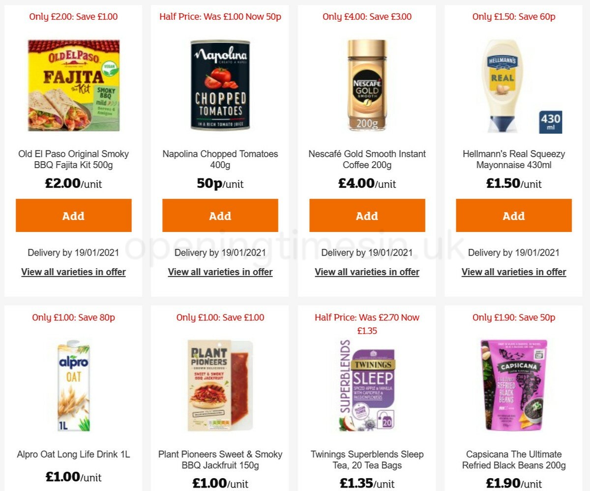 Sainsbury's Offers from 8 January