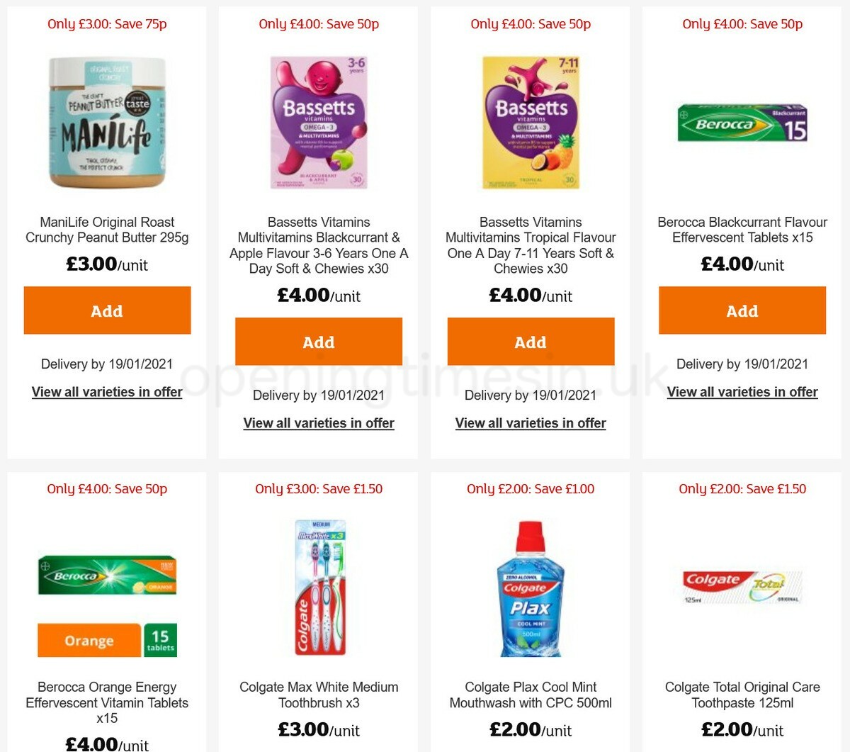 Sainsbury's Offers from 8 January