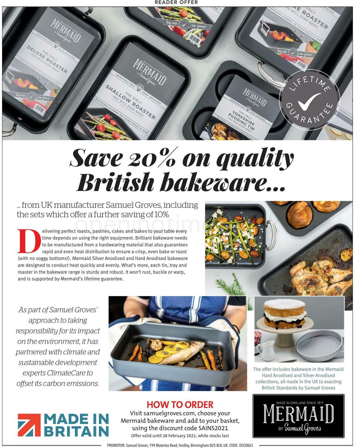 Sainsbury's Magazine January Offers from 6 January