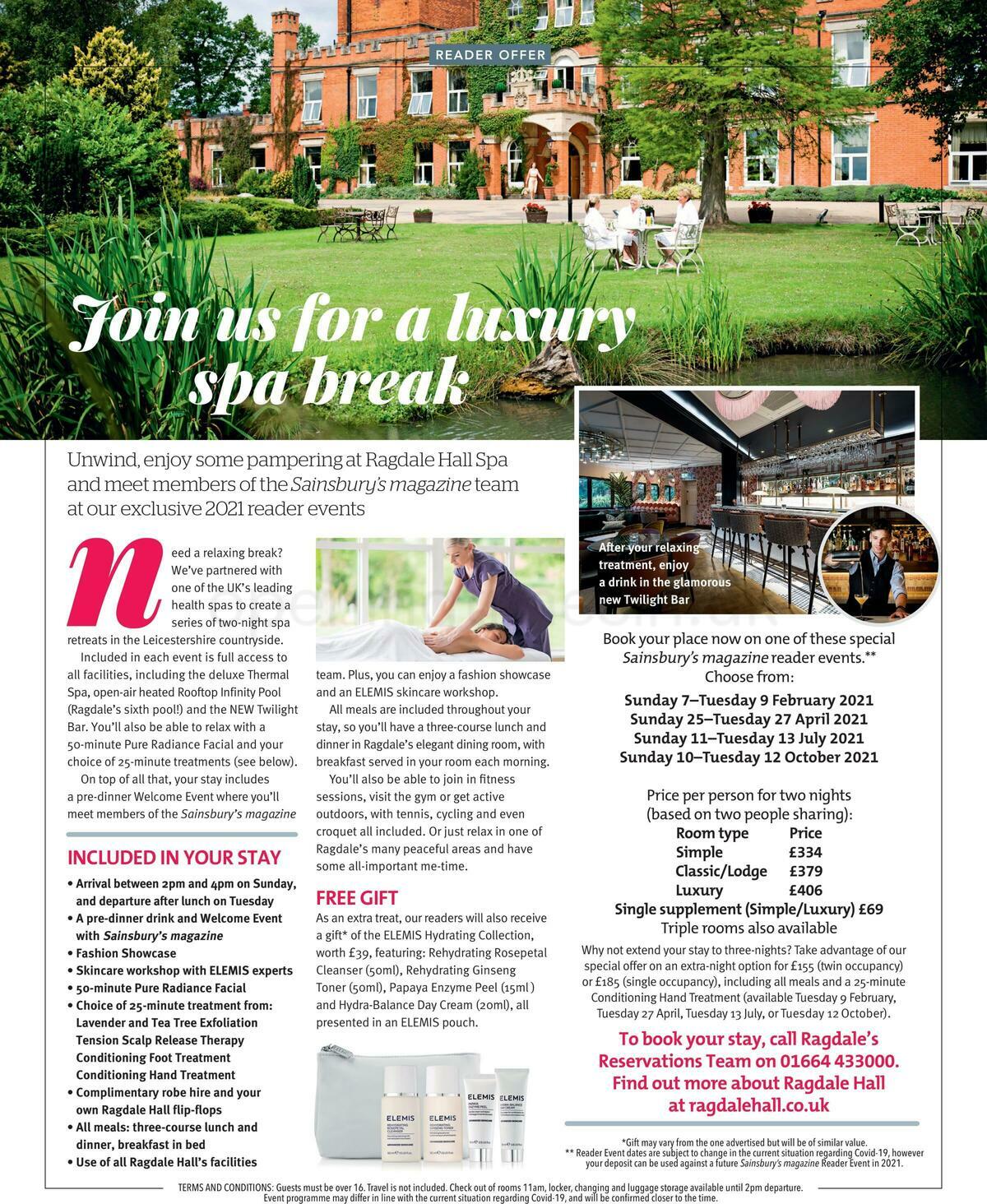 Sainsbury's Magazine January Offers from 6 January