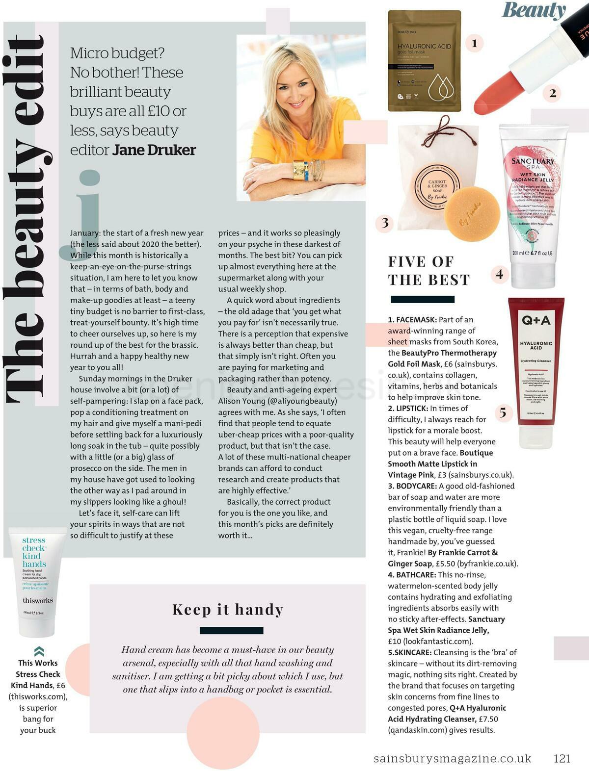 Sainsbury's Magazine January Offers from 6 January