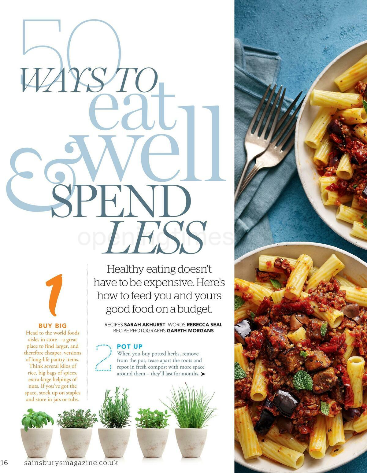 Sainsbury's Magazine January Offers from 6 January