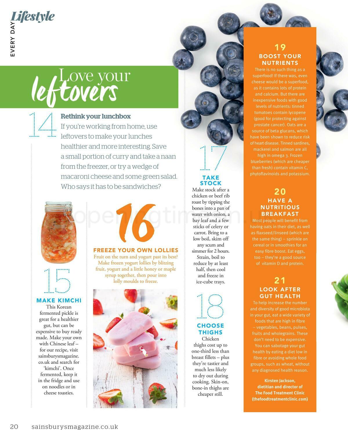 Sainsbury's Magazine January Offers from 6 January