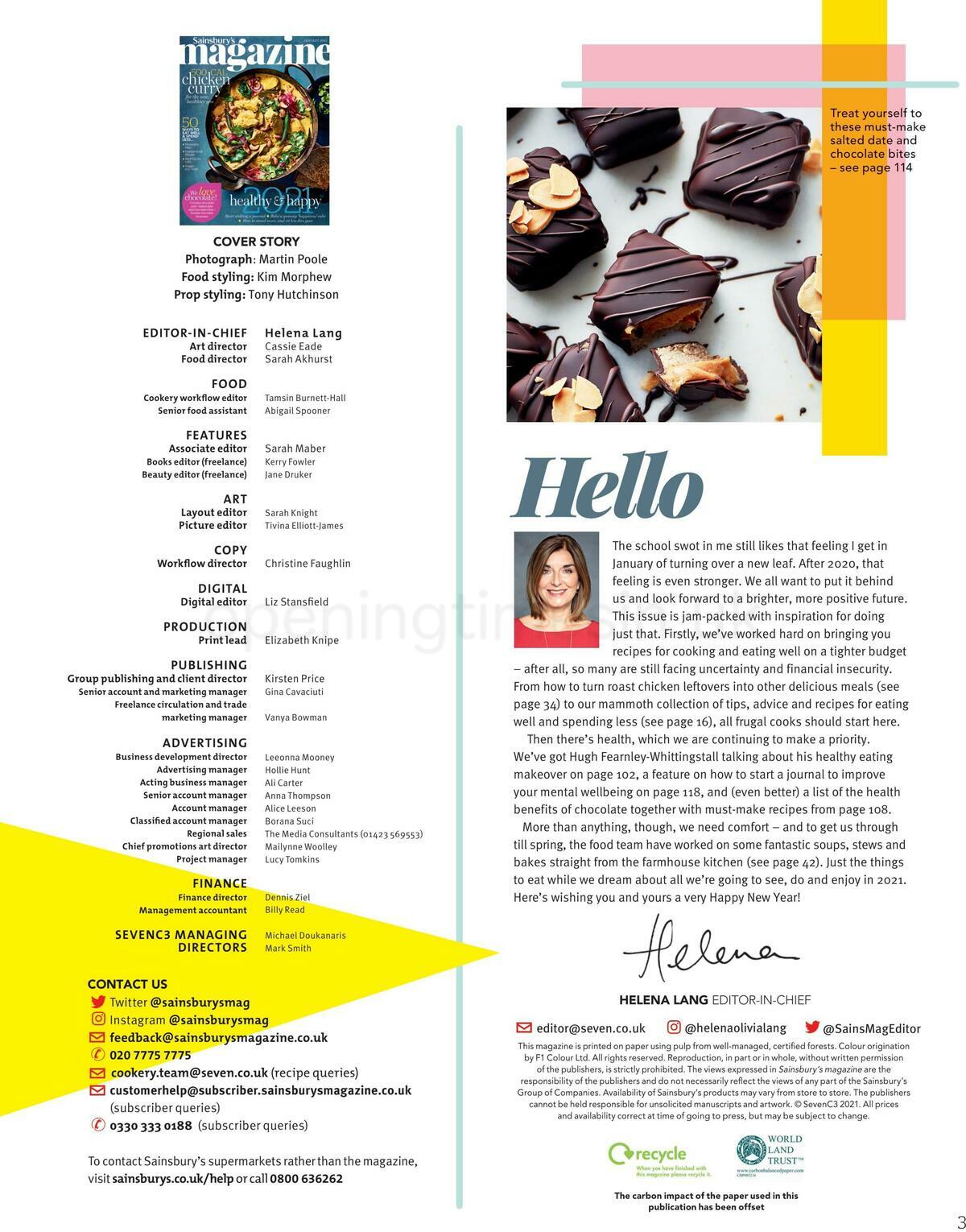 Sainsbury's Magazine January Offers from 6 January