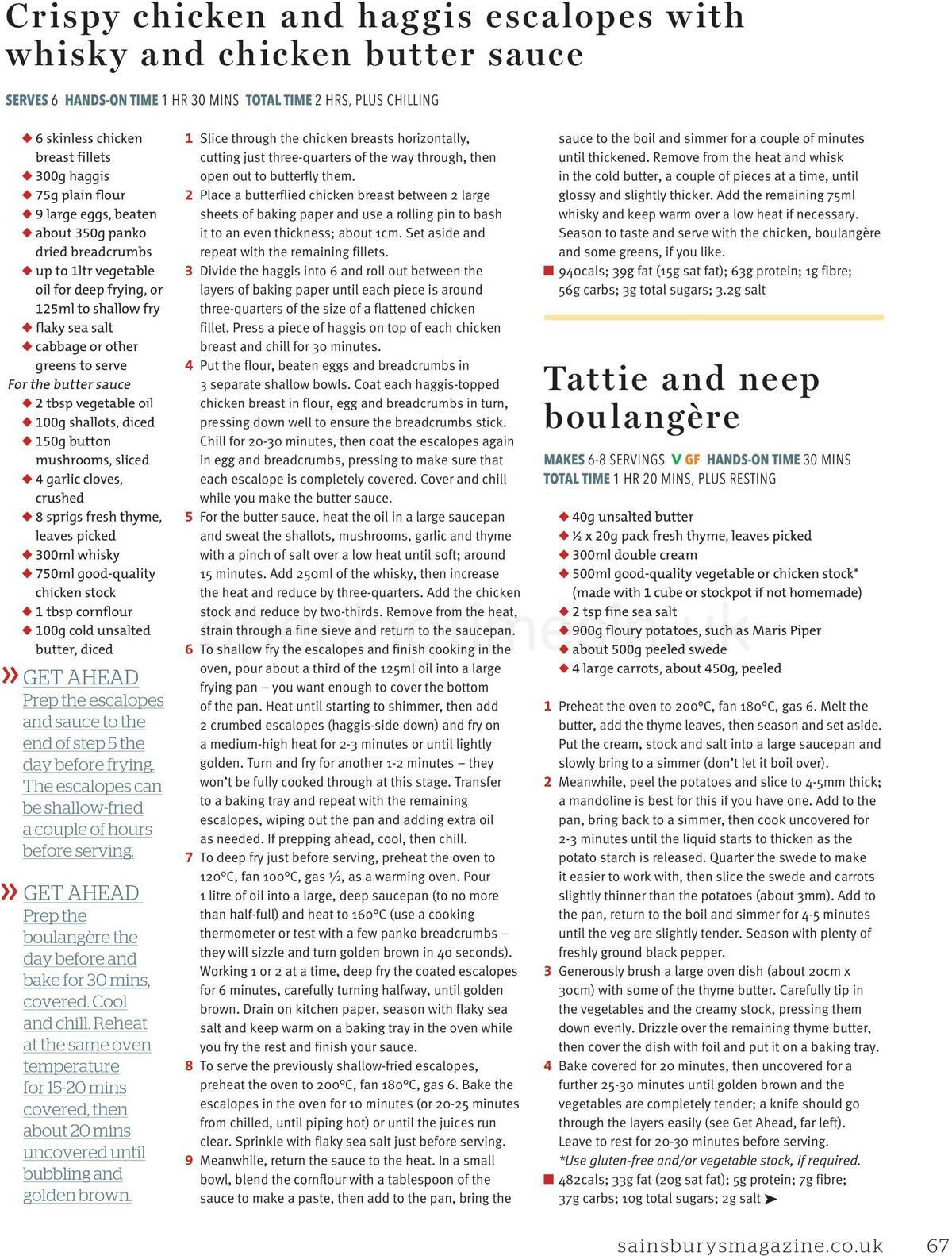 Sainsbury's Magazine January Offers from 6 January