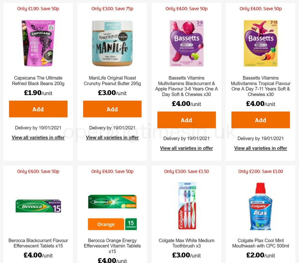 Sainsbury's Offers from 15 January